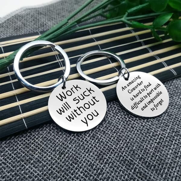 Coworker Farewell Keychain Gift Set (2 Pack)