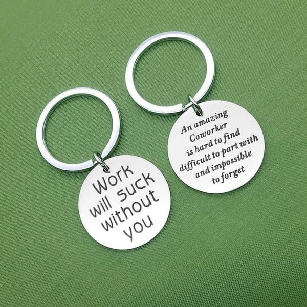 Coworker Farewell Keychain Gift Set (2 Pack)