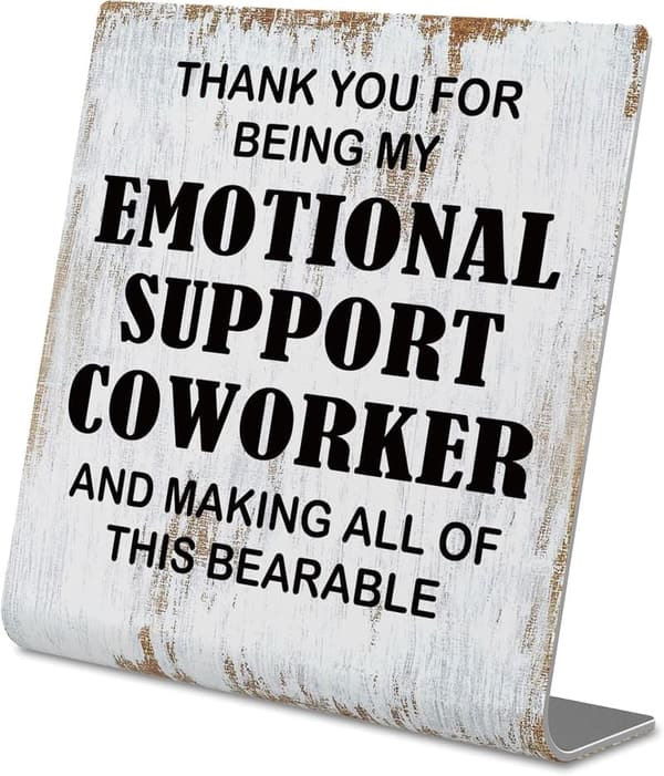 Retirement Appreciation Metal Desk Plaque for Coworkers