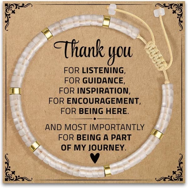 Teacher Appreciation Natural Stone Bracelet for Women