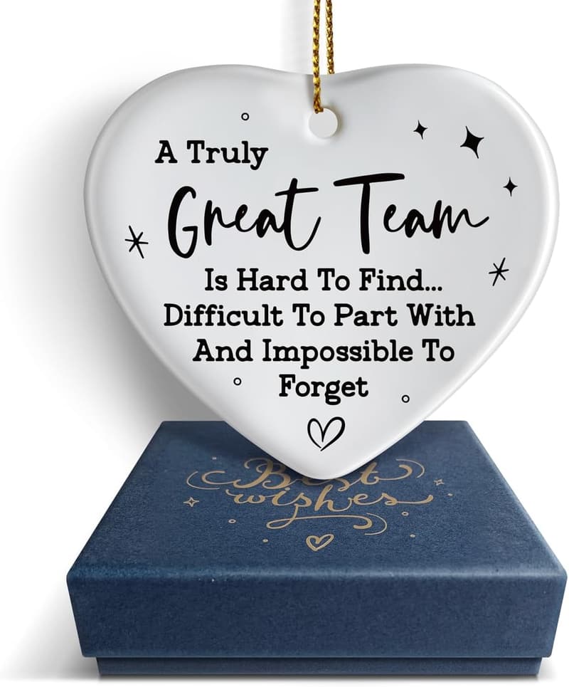 Team Appreciation Ornament Keepsake with Gift Box