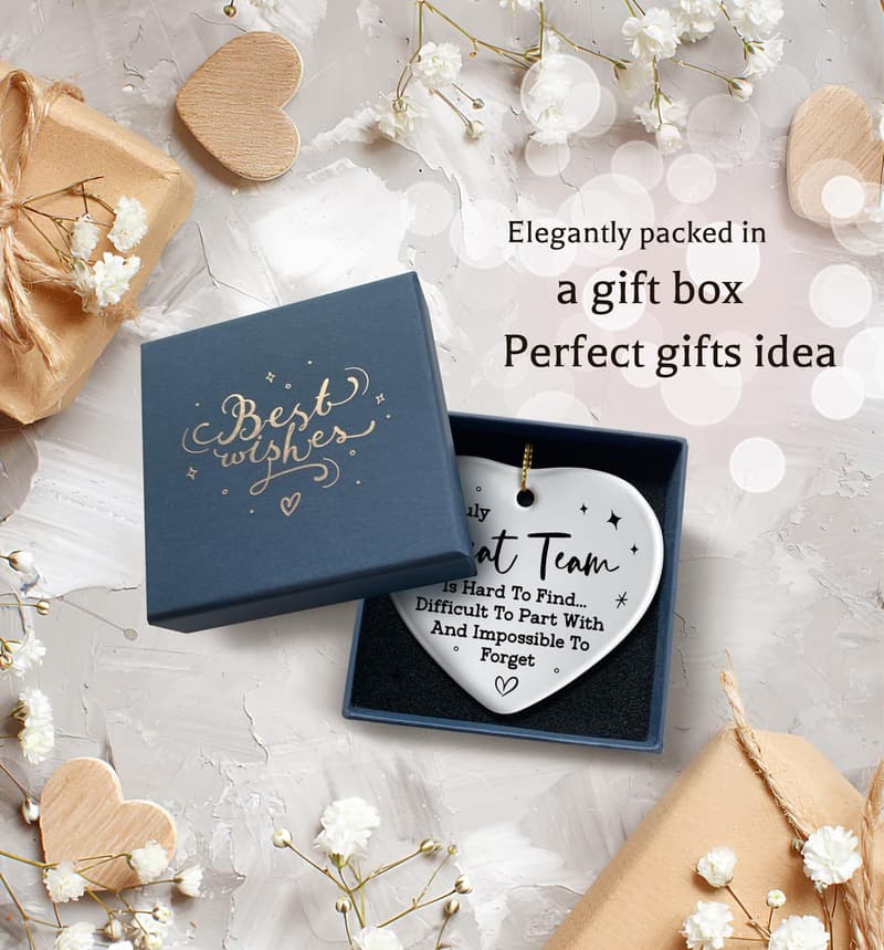 Team Appreciation Ornament Keepsake with Gift Box