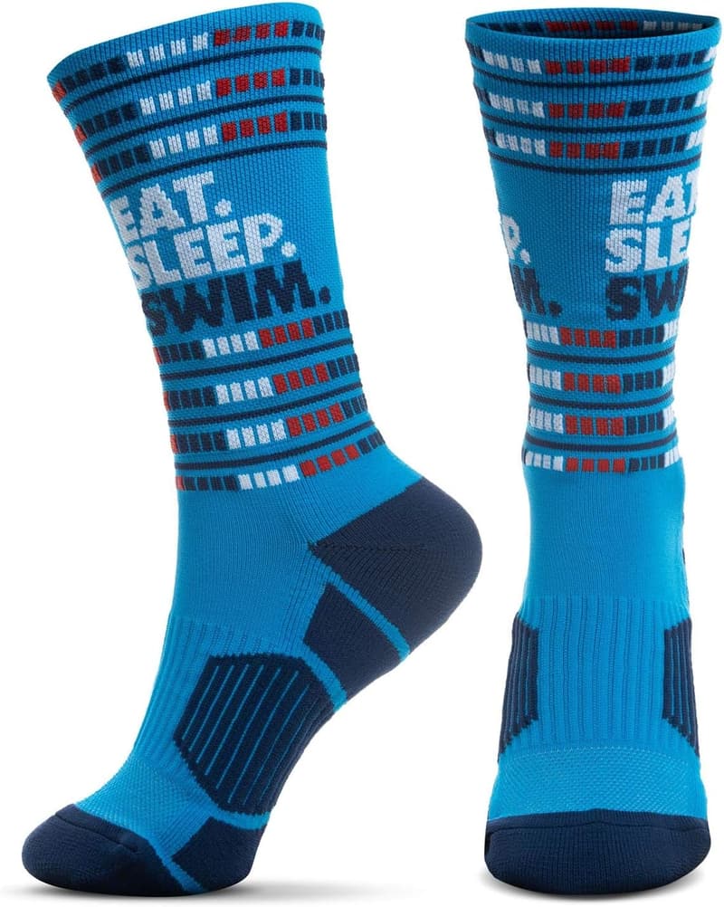 Swimming Performance Crew Socks - Youth & Adult - Mid-Calf