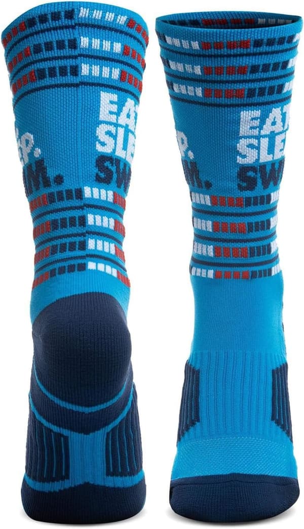 Swimming Performance Crew Socks - Youth & Adult - Mid-Calf