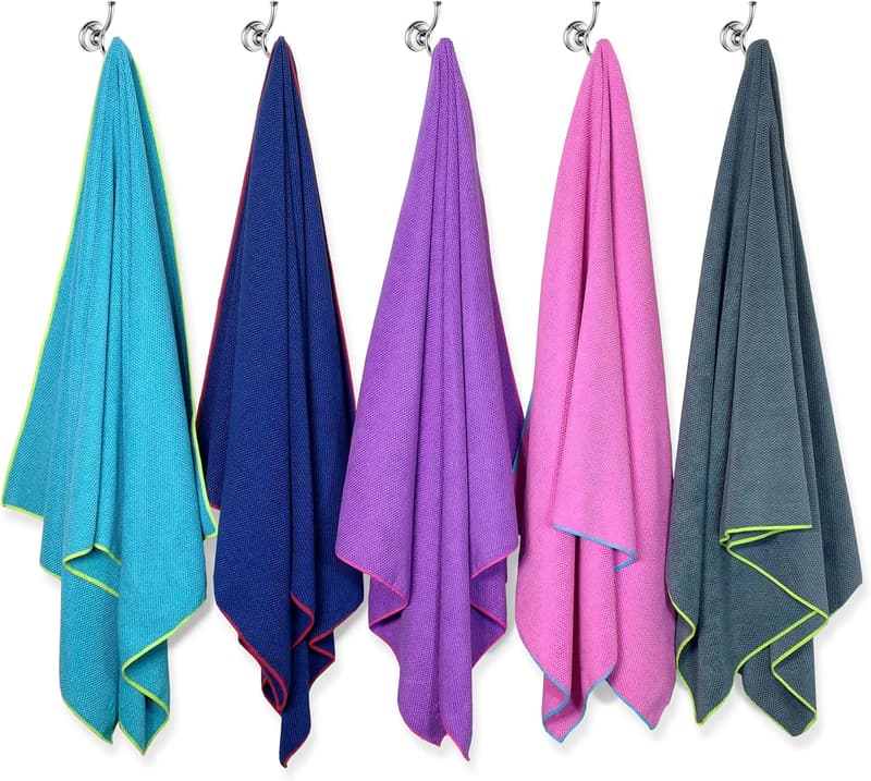 Quick-Dry Microfiber Swim Towel - Large Navy for Water Sports