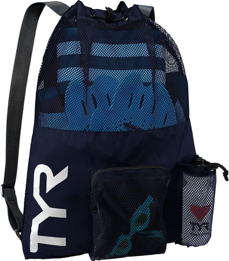 Pink Mesh Backpack for Wet Swim, Gym & Workout Gear