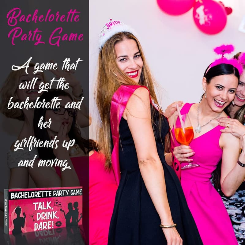 Bachelorette Party Games | 3-in-1 Fun Drinking & Dare Set