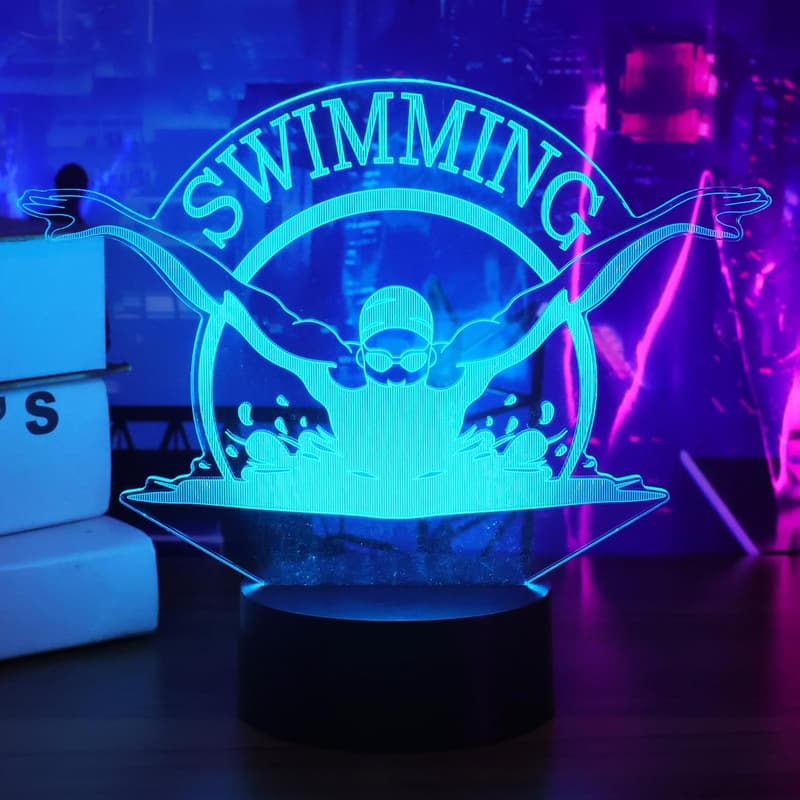 3D Swimming Night Light with Remote - Gifts for Kids