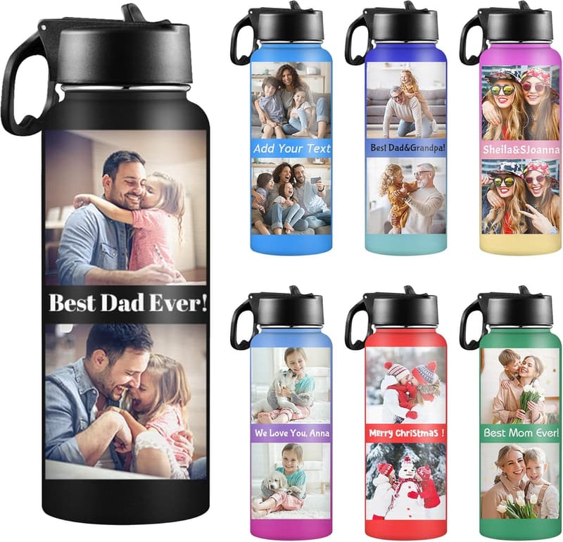 Custom 32oz Insulated Water Bottle - Birthday Gift for All