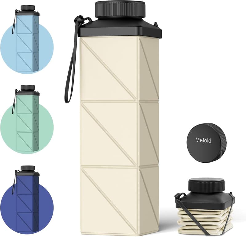 Portable 720ml BPA-Free Collapsible Water Bottle for Travel