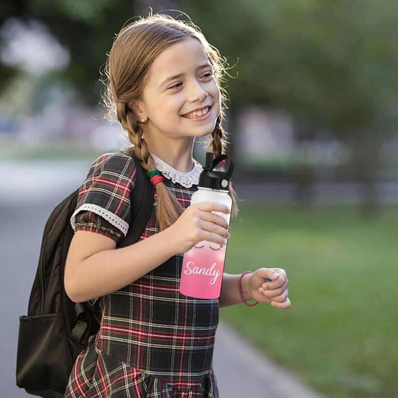 Custom Insulated Stainless Steel Water Bottle for Kids & Adults