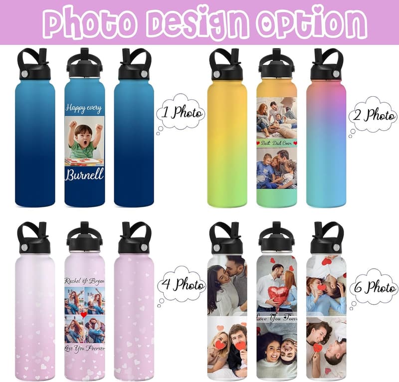 Custom Insulated Stainless Steel Water Bottle for Kids & Adults