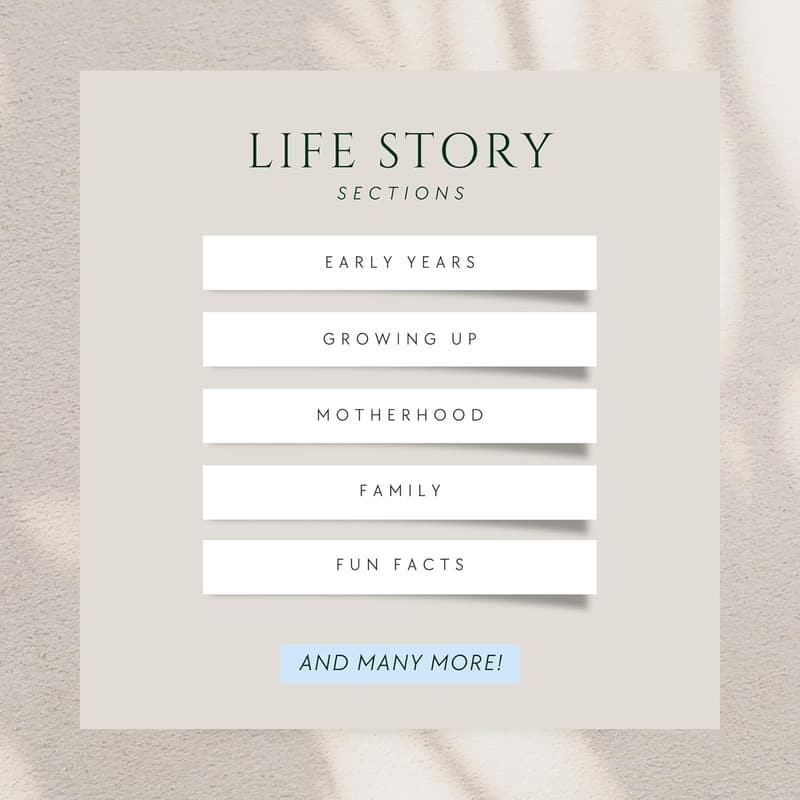 Sentimental Mother's Day Story Journal - Hardcover Family Keepsake