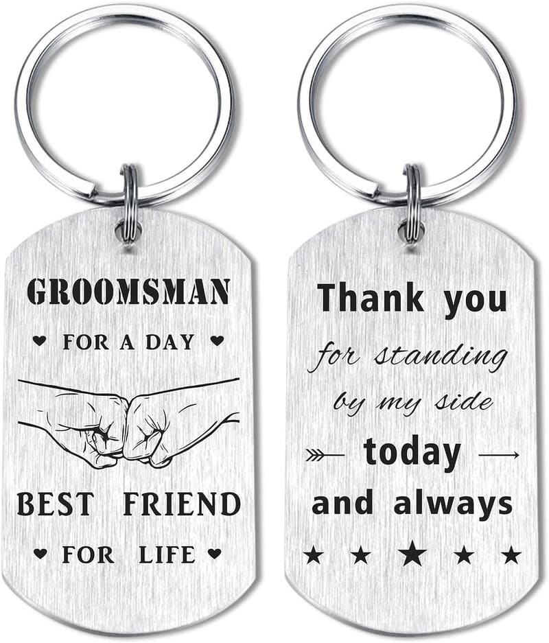 Wedding Day Keychain - Gifts for Bride, Groom & Bridal Party