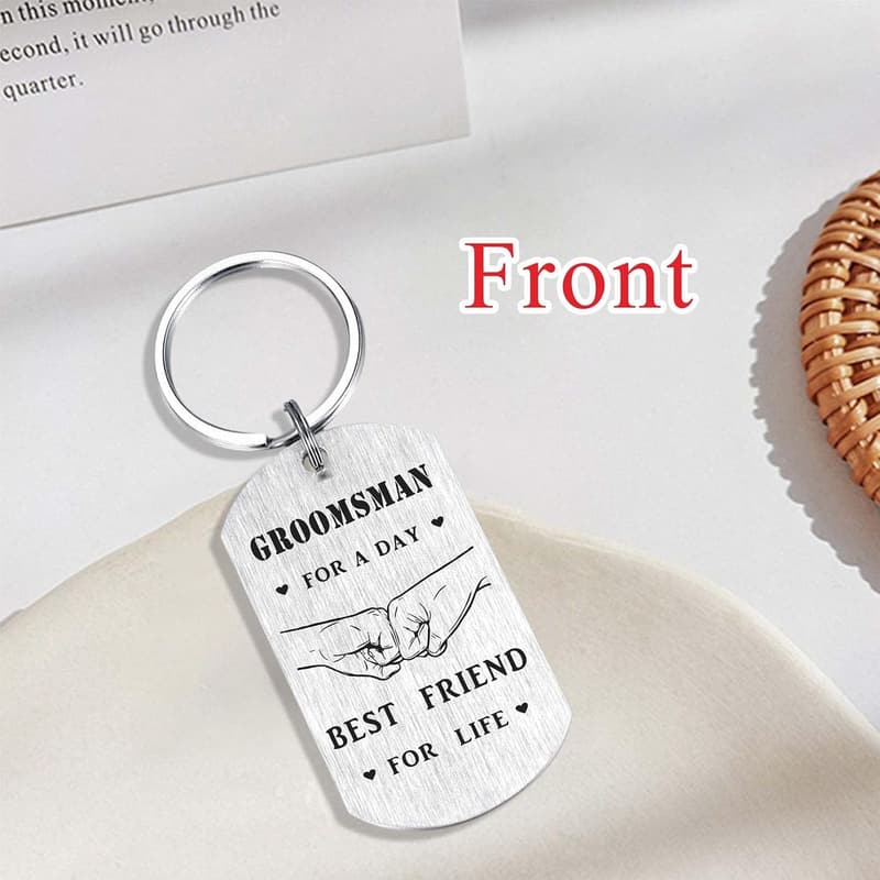 Wedding Day Keychain - Gifts for Bride, Groom & Bridal Party