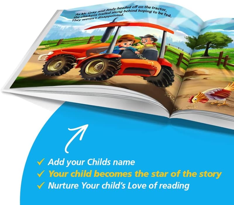 Personalized Farm Storybook for Kids Aged 0-8 - Soft Cover