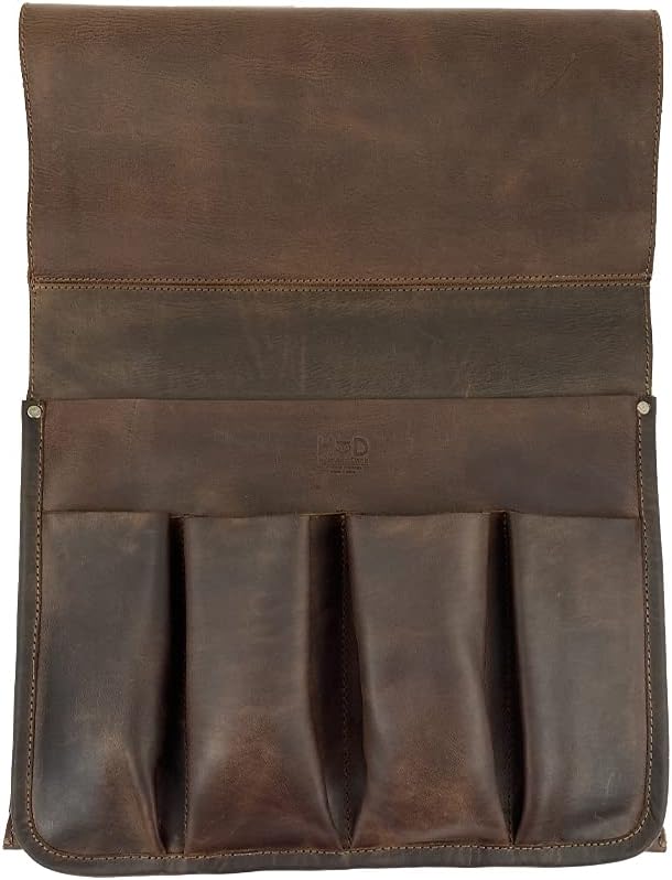 Leather Remote Control & Magazine Holder Armrest Organizer