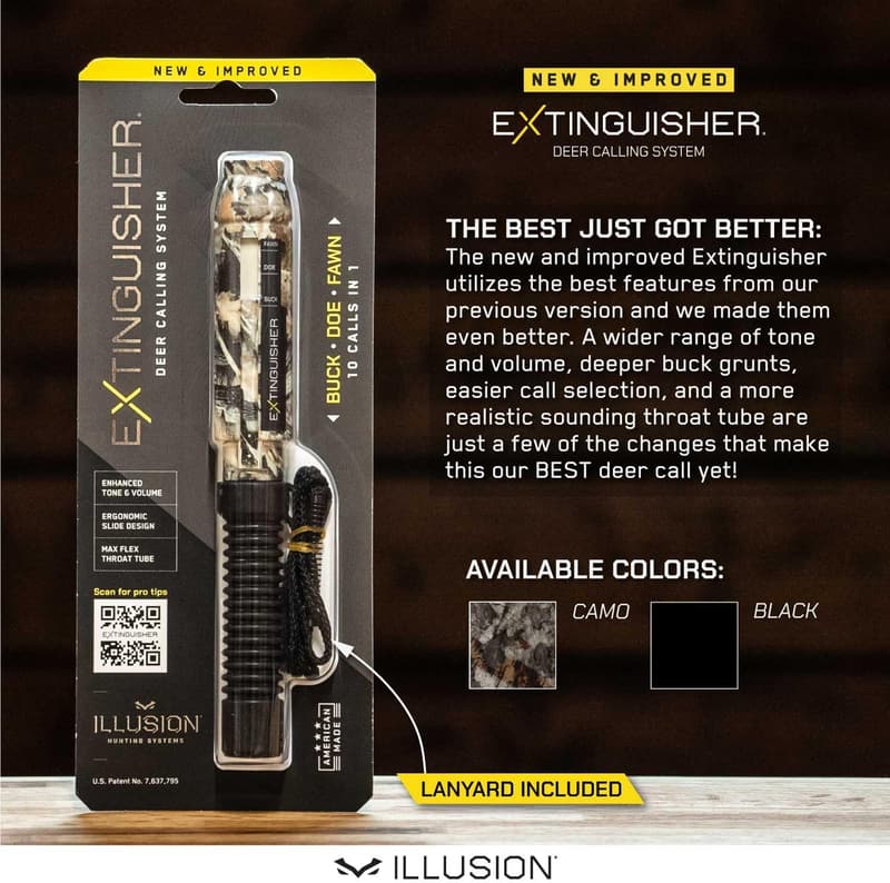 Illusion Extinguisher Deer Call | Adjustable 10-in-1 Camo Call