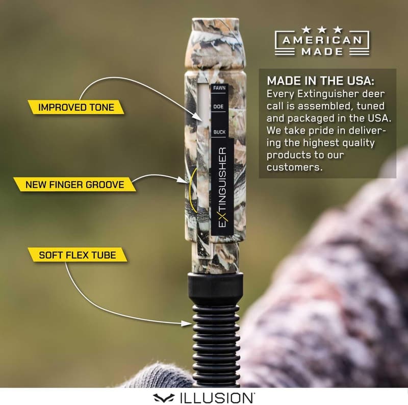 Illusion Extinguisher Deer Call | Adjustable 10-in-1 Camo Call