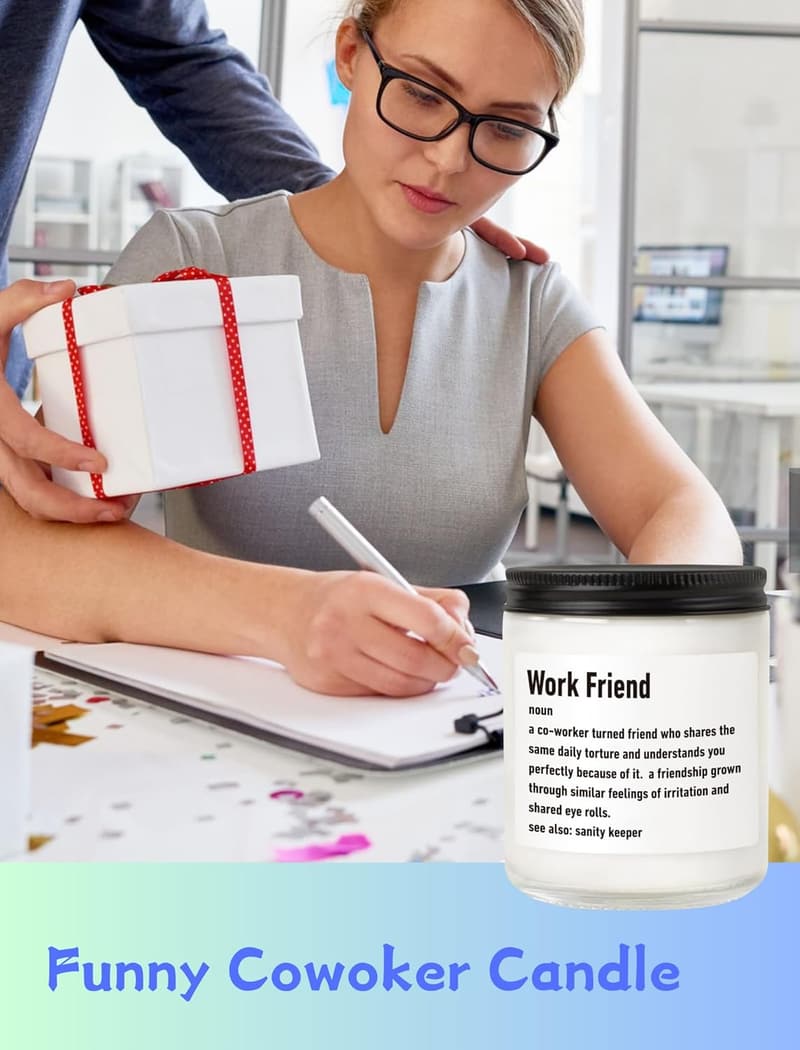 Goodbye Gift: Vanilla Soy Wax Candle for Coworkers