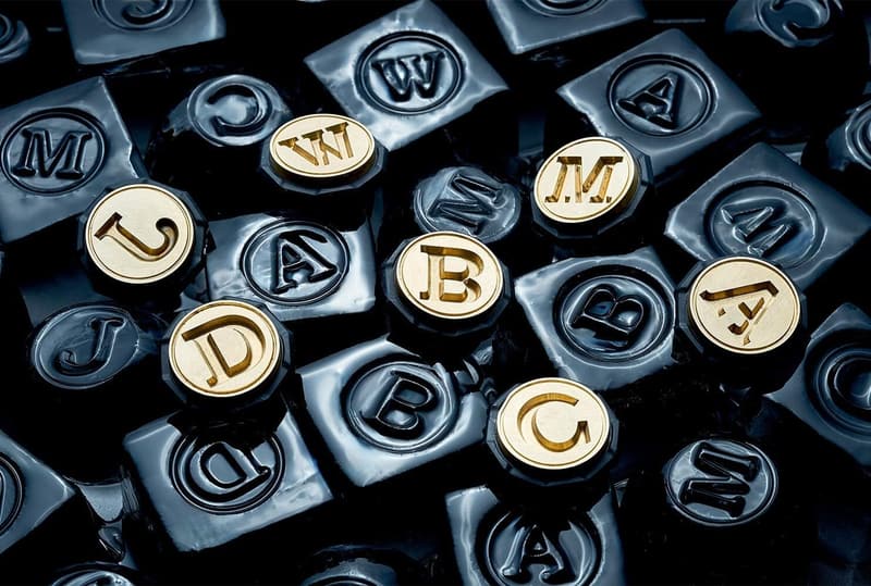 Custom J Letter Brass Ice Stamp Ring for Cocktails - 3mm Depth