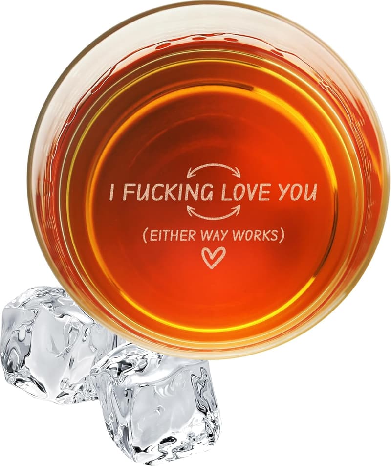 Personalized Engraved Whiskey Glass - Gift for Him