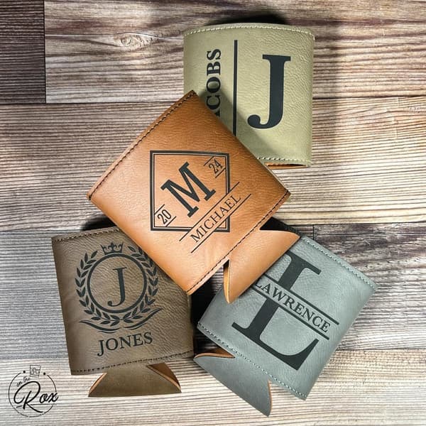 Personalized Groomsmen Can Cooler - Custom Wedding Favor