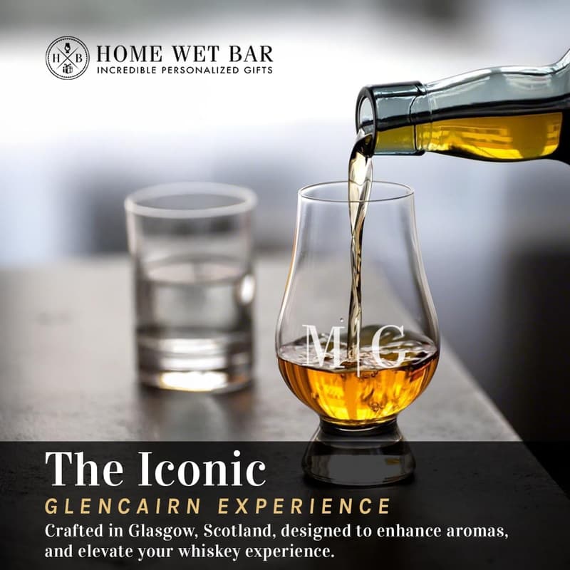 Personalized Whisky Glass Set - Custom Engraved for Connoisseurs