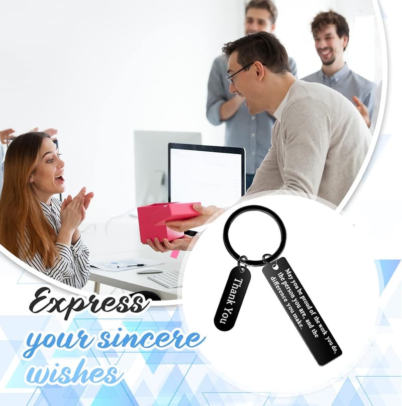 Employee Appreciation Keychain Gifts – 32 Pcs Bulk Set