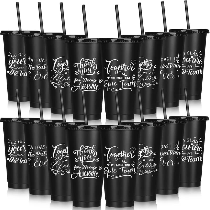Employee Appreciation Thank You Tumblers - 15 Pcs, 24oz