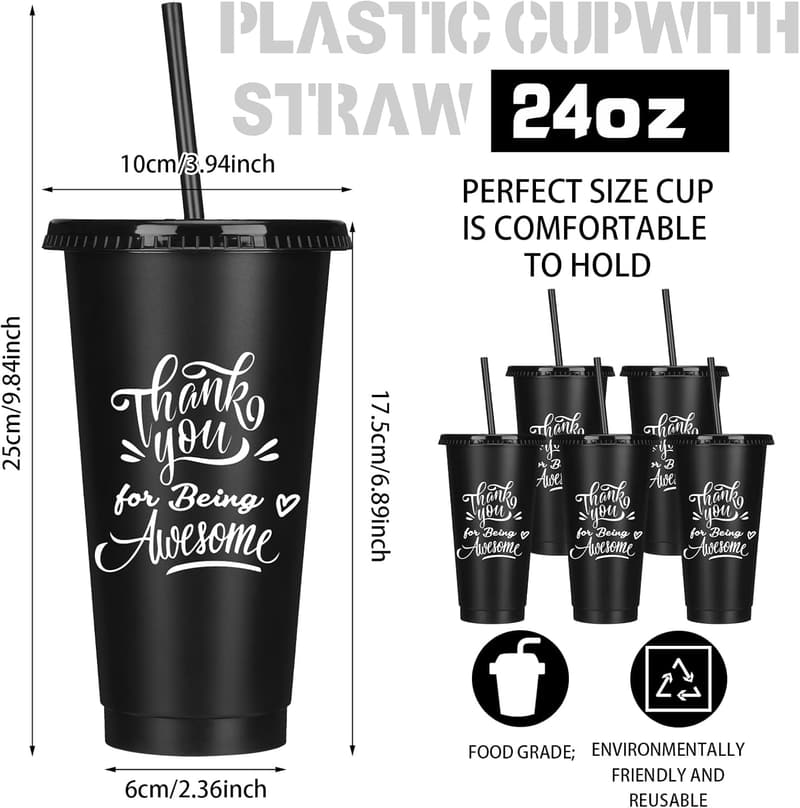 Employee Appreciation Thank You Tumblers - 15 Pcs, 24oz