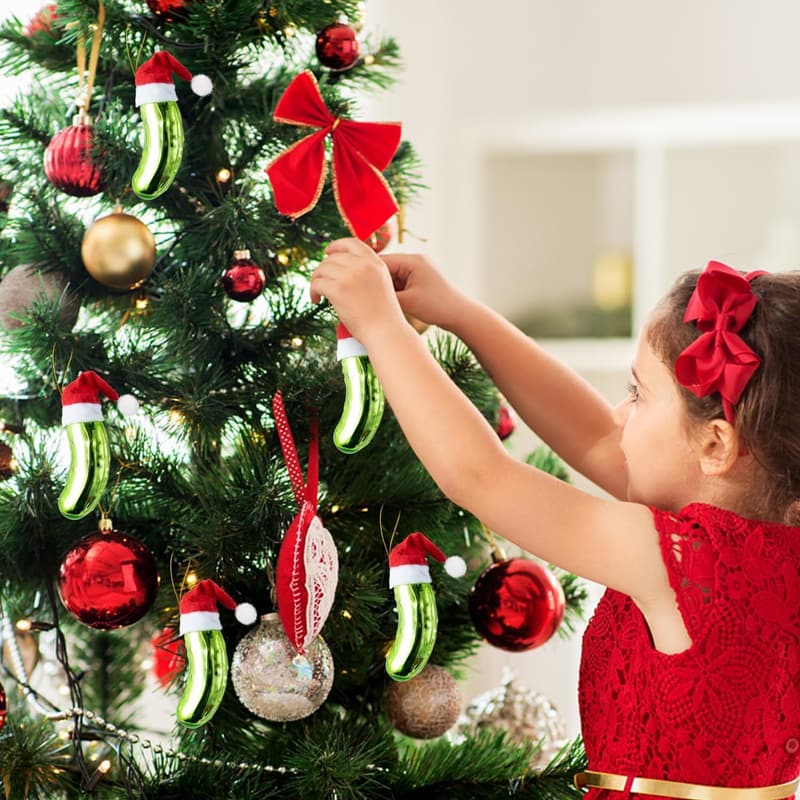 Christmas Pickle Ornament Decoration for Tree & Holiday Parties