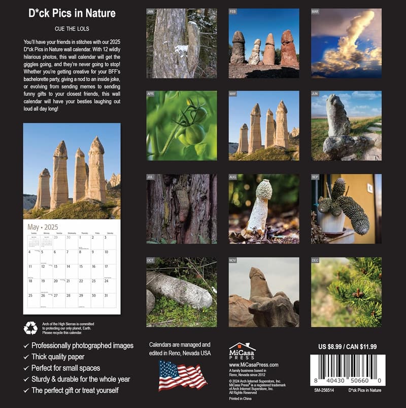 Funny Nature-Themed Wall Calendar 2025 - 7