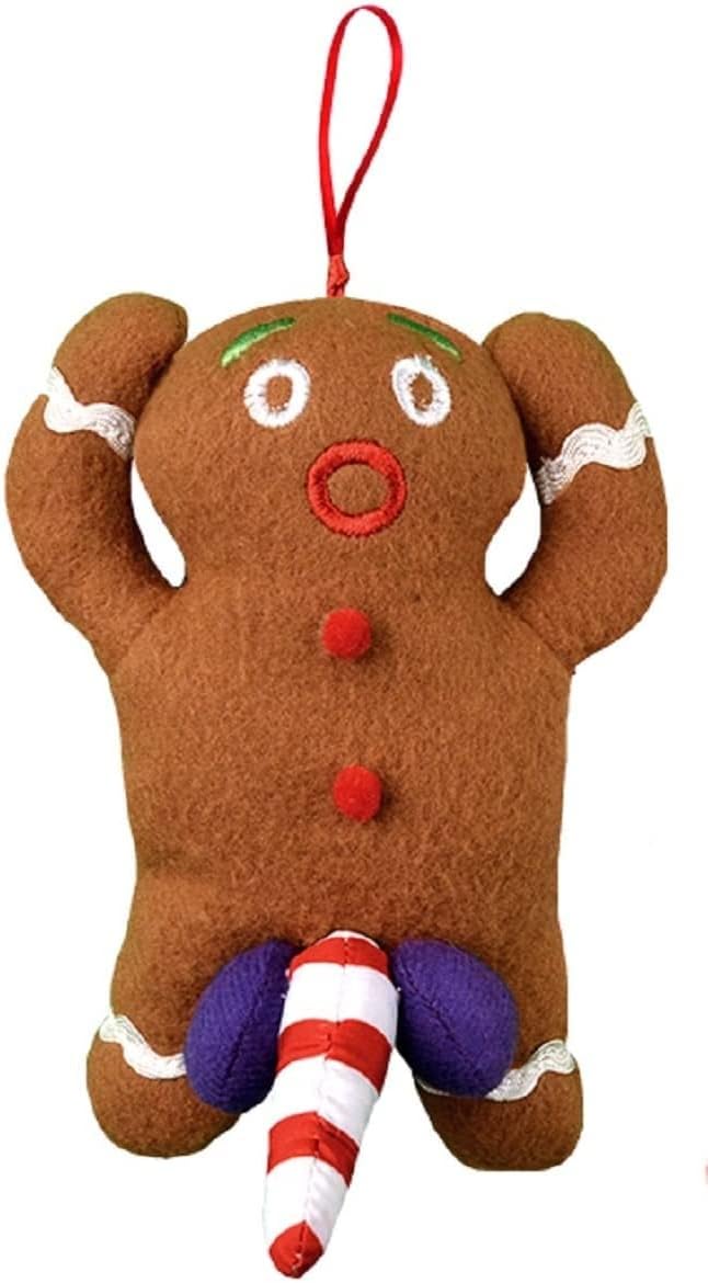 Funny Gingerbread Man Hanging Ornament for Adults