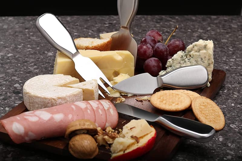 Premium Stainless Steel Cheese Knife Set - 6 Pieces for Cheese Lovers