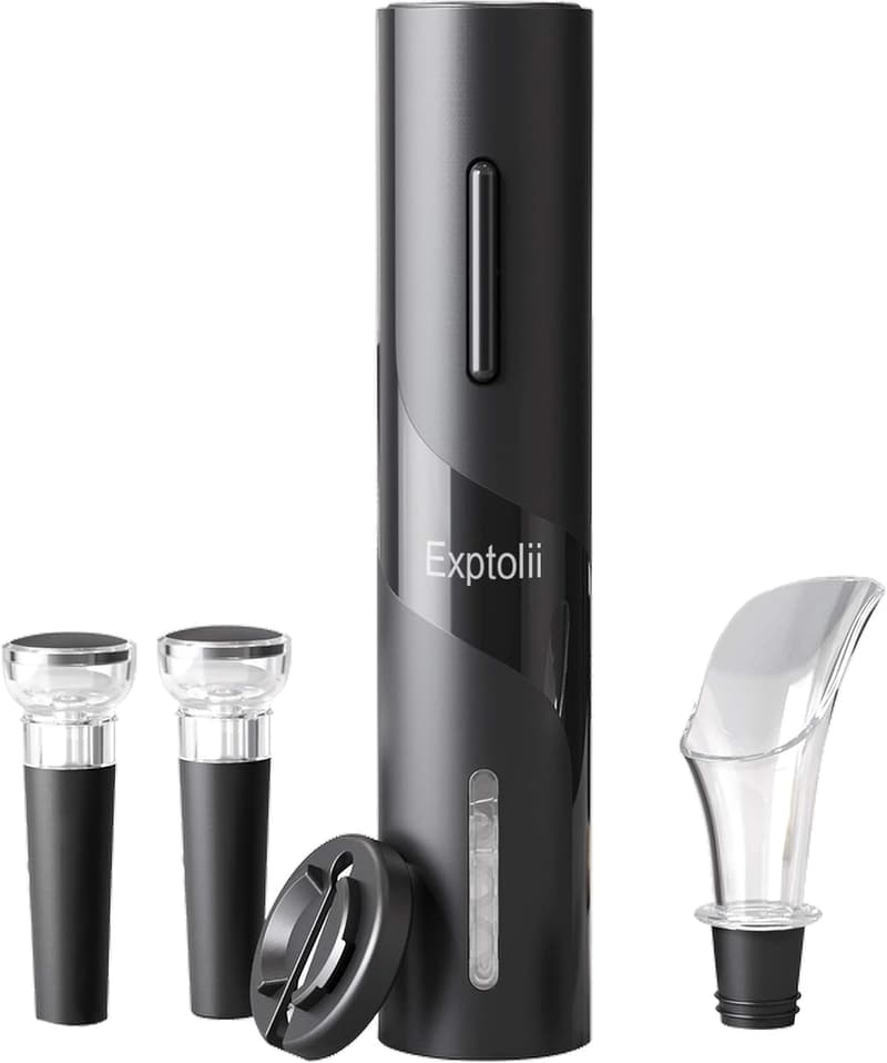 Electric Wine Opener Set with Foil Cutter and Aerator