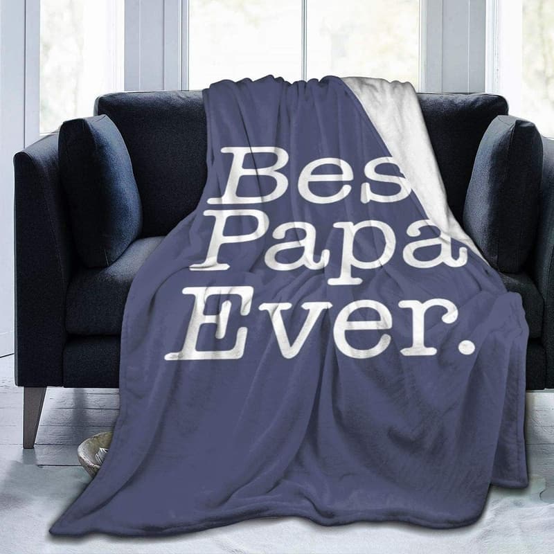 Father's Day Flannel Throw Blanket, 