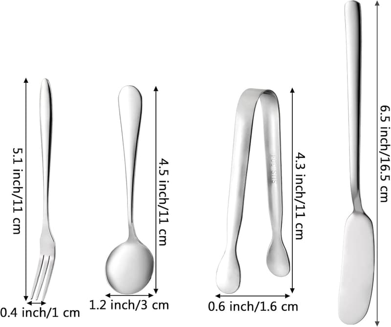 32-Piece Stainless Steel Cheese Spreader Set with Serving Tools