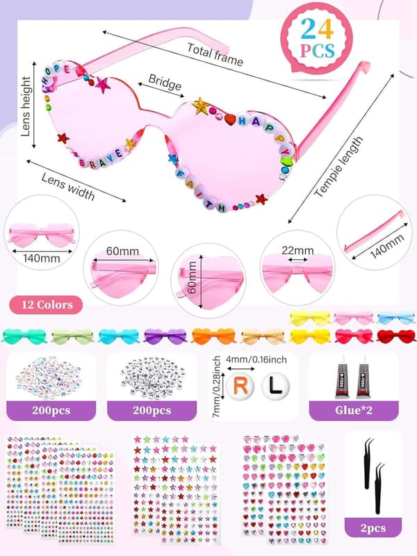 Friendship Heart Sunglasses Party Favors for Women