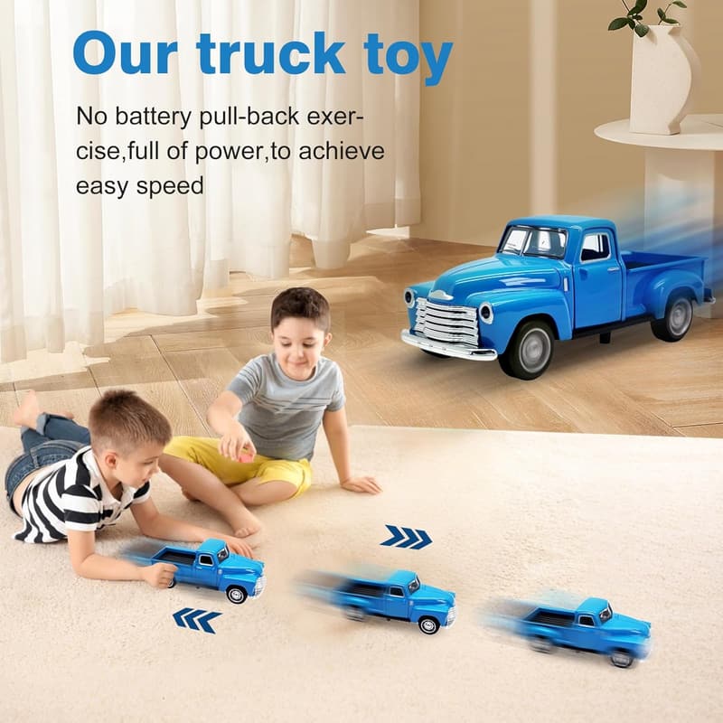 Driveable Little Blue Truck Toy for Kids Ages 2-8