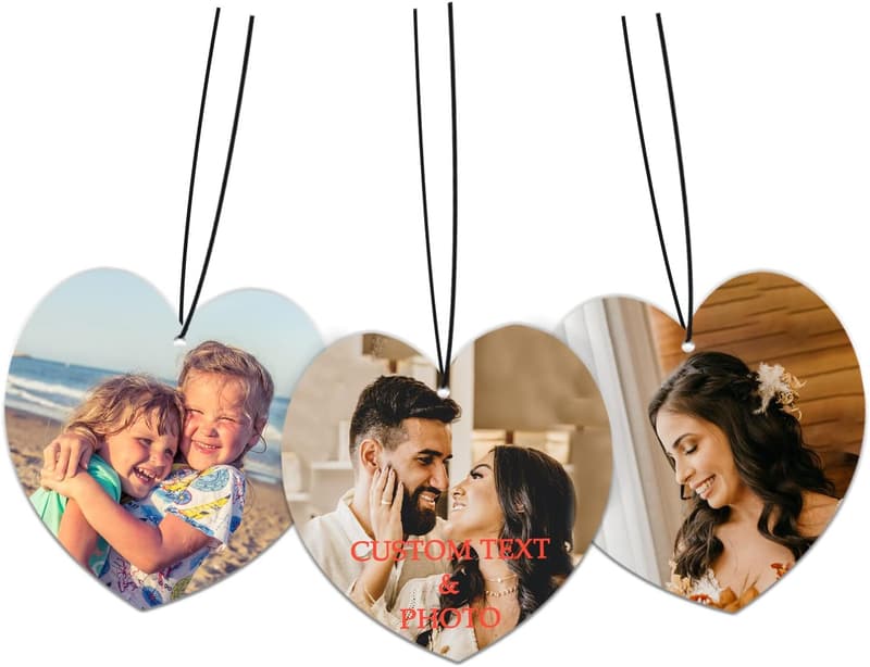 Personalized Car Air Freshener with Custom Image and Scents