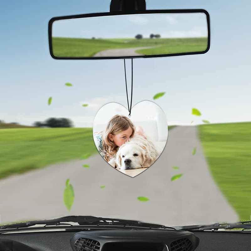 Personalized Car Air Freshener with Custom Image and Scents