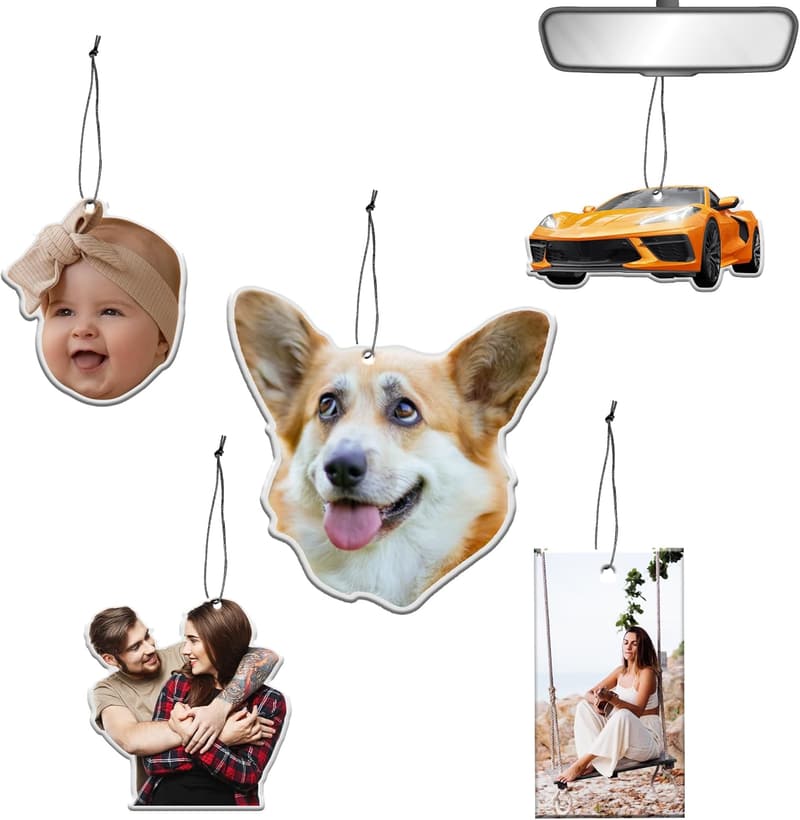 Personalized Photo Car Air Freshener - Custom Cute Gift