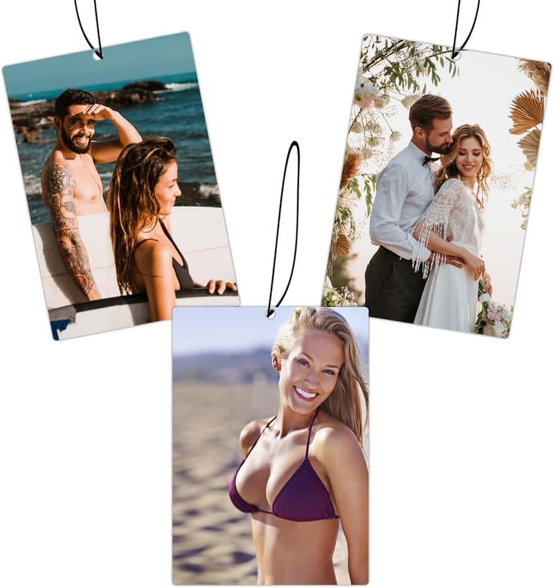 Personalized Photo Air Freshener for Car & Home Decor