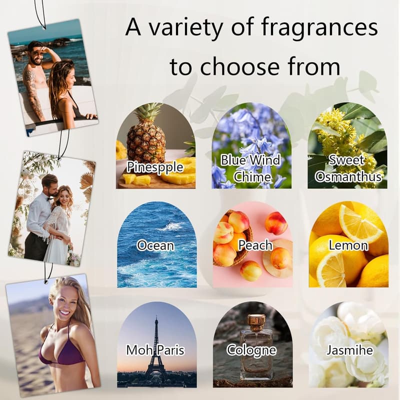 Personalized Photo Air Freshener for Car & Home Decor