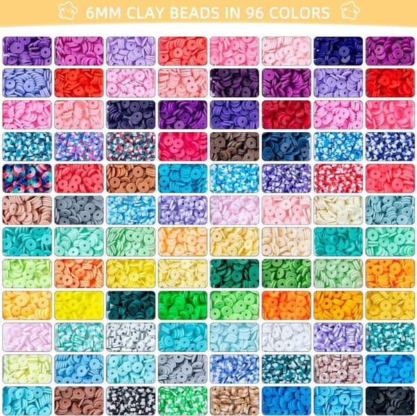 DIY Jewelry Kit: 12,000 Clay Beads & Mermaid Charms