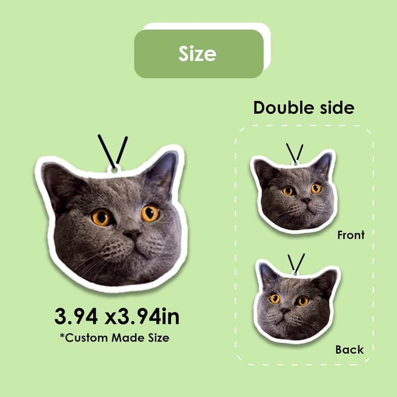 Personalized Double-Sided Photo Air Freshener for Car & Home