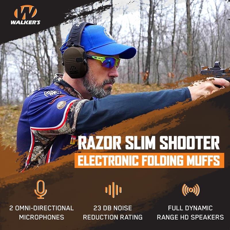Patriot Slim Shooter Electronic Ear Protection Muffs