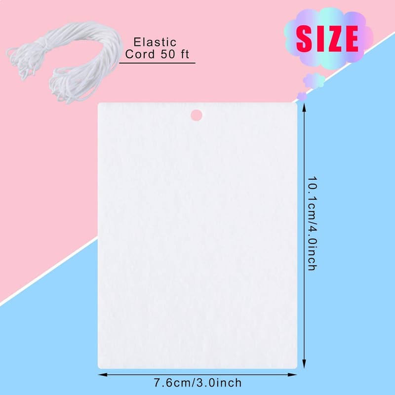 Sublimation Air Freshener Sheets - 25 Felt Blanks for DIY Decor