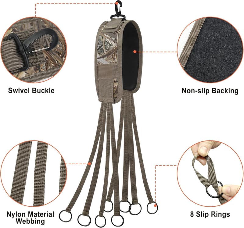 Floating Duck Carrier Tote with Slip Ring - Waterfowl Game Strap